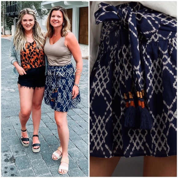 NWT ANTHROPOLOGIE RIMBAUD TIE-WAIST MINI SKIRT - Picture 7 of 8